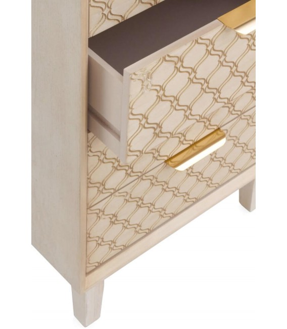 SINFONIER 48 X 34 BASTIAN MADERA NATURAL METAL DORADO