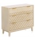 COMODA 85 X 35 BASTIAN MADERA NATURAL METAL DORADO