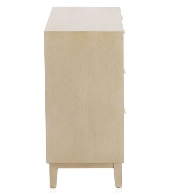 COMODA 85 X 35 BASTIAN MADERA NATURAL METAL DORADO