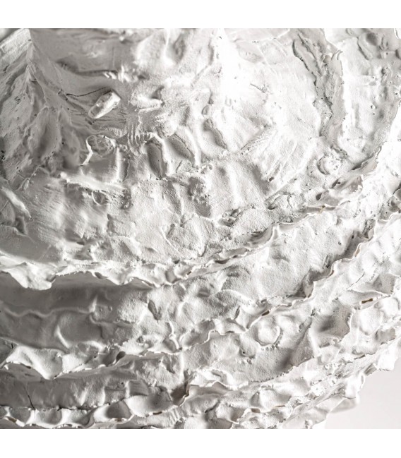 JARRON 35 X 25 BASILIO RESINA BLANCO