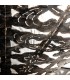 LAMPARA DE TECHO 60 Ø KARKAM ARTESANAL METAL NEGRO
