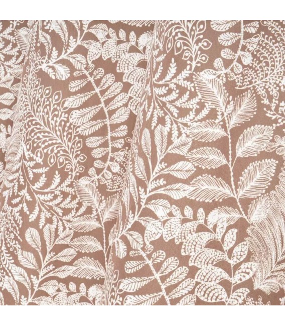 CORTINA BARRA 140 X 260 EDEN TERCIOPELO IMPRESO MARRON