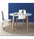 MESA DE COMEDOR  110 Ø CRIAS MADERA NATURAL Y BLANCO