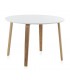 MESA DE COMEDOR  110 Ø CRIAS MADERA NATURAL Y BLANCO