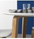 MESA DE COMEDOR  110 Ø CRIAS MADERA NATURAL Y BLANCO