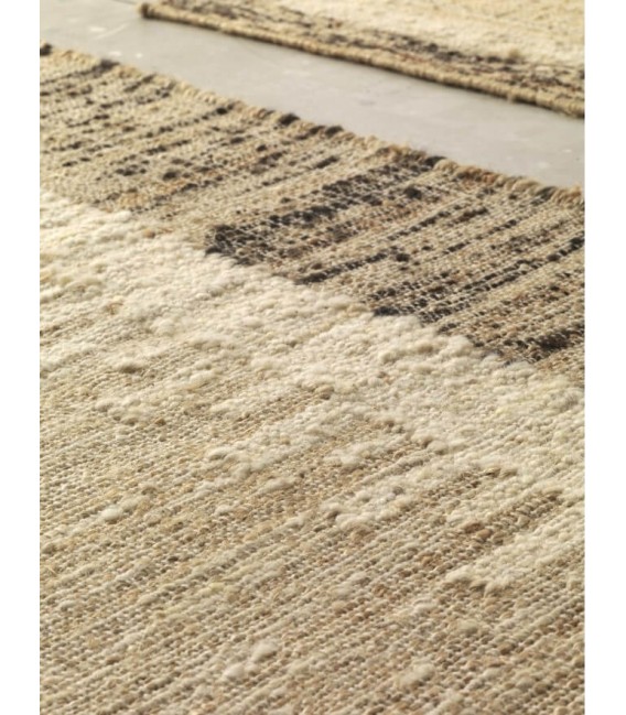 ALFOMBRA 270 X 210 ALPARRA YUTE LANA Y ALGODON TONOS MARRONES