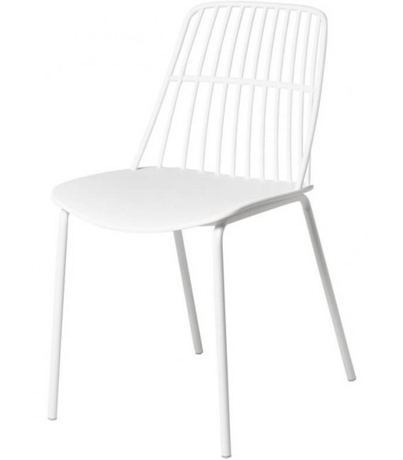 SILLA 46 X 66 RAMPLIO METAL Y POLIPROPILENO COLOR BLANCO
