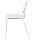 SILLA 46 X 66 RAMPLIO METAL Y POLIPROPILENO COLOR BLANCO