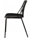 SILLA 46 X 66 RAMPLIO METAL Y POLIPROPILENO COLOR NEGRO