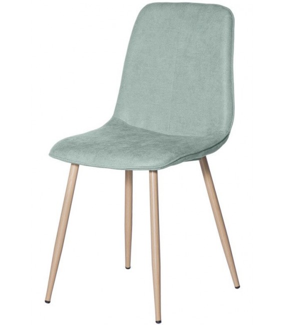 SILLA 45 X 55 LENTRIO TELA COLOR MENTA METAL IMITACION ROBLE