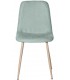 SILLA 45 X 55 LENTRIO TELA COLOR MENTA METAL IMITACION ROBLE