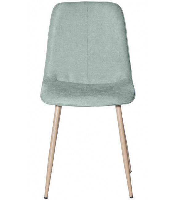 SILLA 45 X 55 LENTRIO TELA COLOR MENTA METAL IMITACION ROBLE