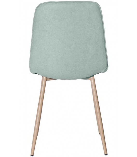 SILLA 45 X 55 LENTRIO TELA COLOR MENTA METAL IMITACION ROBLE