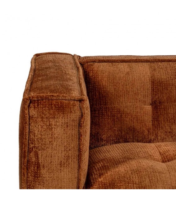 SOFA 3 PLAZAS 218 X 106 SIBARIS COLOR TEJA