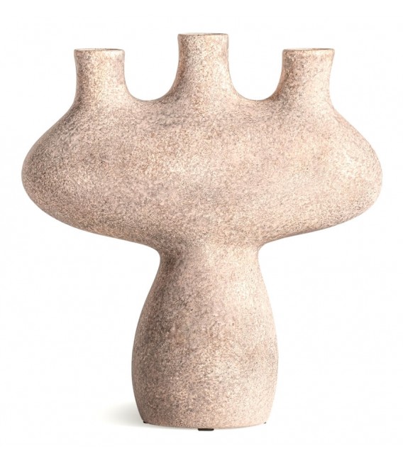 JARRON 24 X 10 GISSEL CERAMICA MARRON