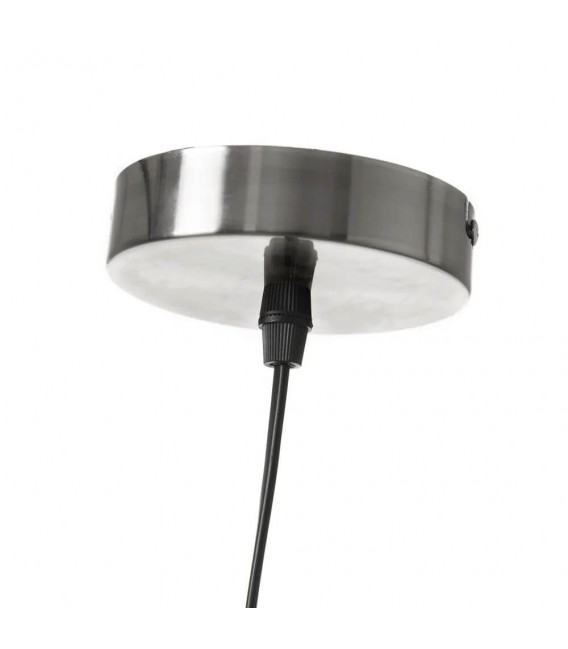 LAMPARA 40 Ø ESPACE FIBRA DE VIDRIO BLANCA METAL NIQUEL