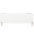 SOFA 3 PLAZAS 205 X 85 BARCO BOUCLE BLANCO METAL DORADO