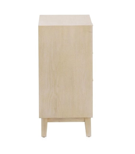 MESITA DE NOCHE 48 X 34 BASTIAN METAL DORADO MADERA NATURAL