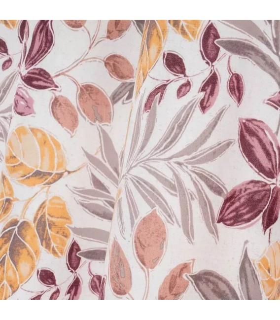 CORTINA BARRA 140 X 260 AUTTUM TERCIOPELO IMPRESO AMARILLO Y ROJO