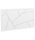 CABECERO 110 X 60 CLARKY LACADO EN BLANCO DETALLES DORADOS
