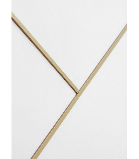 CABECERO 110 X 60 CLARKY LACADO EN BLANCO DETALLES DORADOS