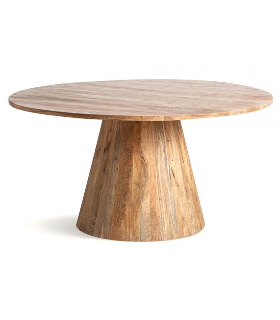 MESA DE COMEDOR 150 Ø MERSCH MADERA MANGO NATURAL
