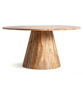 MESA DE COMEDOR 150 Ø MERSCH MADERA MANGO NATURAL