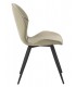SILLA 51 X 58 PRETAR METAL NEGRO POLIPIEL COLOR BEIGE
