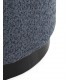 PUF 41 Ø TRANTE METAL NEGRO TELA BOUCLE AZUL