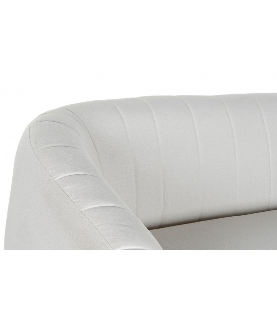 SOFA 129 X 75 X 73 CALSIA TELA CRUDA METAL NEGRO