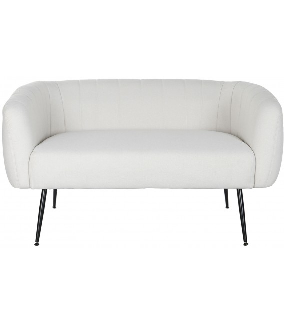 SOFA 129 X 75 X 73 CALSIA TELA CRUDA METAL NEGRO