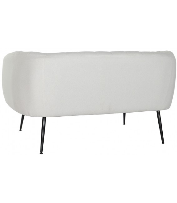 SOFA 129 X 75 X 73 CALSIA TELA CRUDA METAL NEGRO