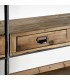 LIBRERIA 180 X 48 X 231 GLAVIAN MADERA NATURAL METAL TEXTURADO OXIDO
