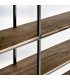LIBRERIA 180 X 48 X 231 GLAVIAN MADERA NATURAL METAL TEXTURADO OXIDO