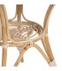 MESA DE COMEDOR 71 Ø X 77 FRUNTE RATAN NATURAL Y SINTETICO