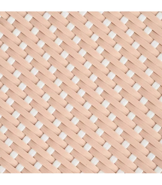 MESA DE COMEDOR 71 Ø X 77 FRUNTE RATAN NATURAL Y SINTETICO