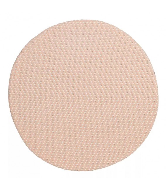 MESA DE COMEDOR 71 Ø X 77 FRUNTE RATAN NATURAL Y SINTETICO