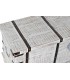 BAUL 116 X 40 X 45 PLATER MADERA BLANCO METAL BRONCE
