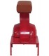 TABURETE 95 X 50 X 75 VESPA METAL ROJO PIEL CAMEL
