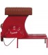 TABURETE 95 X 50 X 75 VESPA METAL ROJO PIEL CAMEL