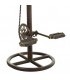 TABURETE 40 Ø x 73 BICICLETA METAL OXIDO MADERA COLOR NOGAL