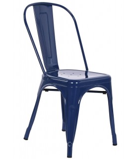 SILLA APILABLE 45 X 48 X 86 TRATAR METAL AZUL