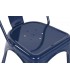SILLA APILABLE 45 X 48 X 86 TRATAR METAL AZUL