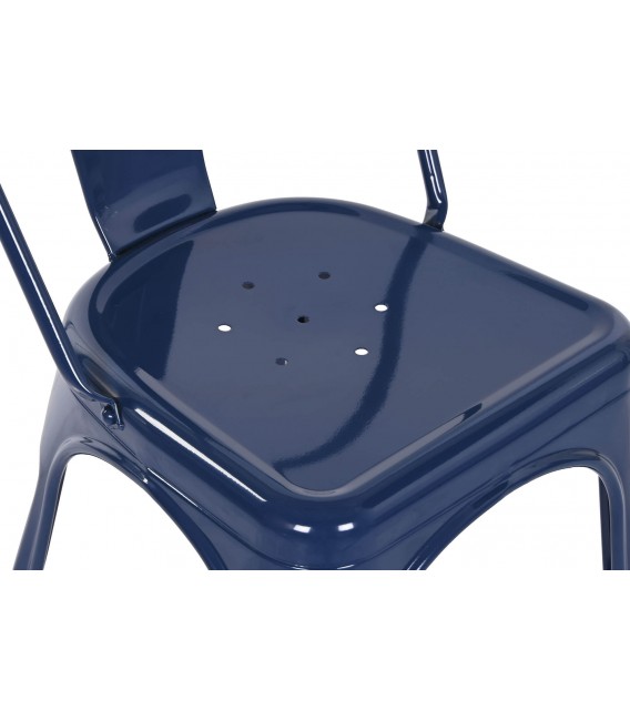 SILLA APILABLE 45 X 48 X 86 TRATAR METAL AZUL