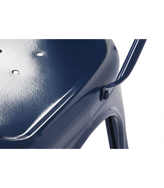 SILLA APILABLE 45 X 48 X 86 TRATAR METAL AZUL