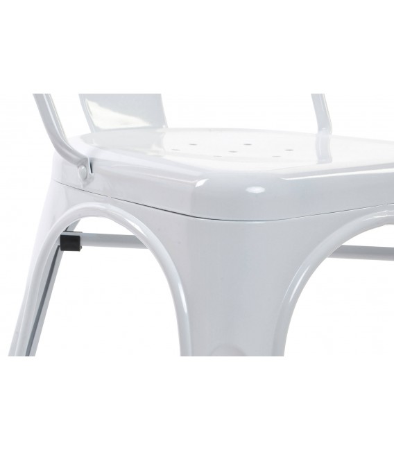 SILLA APILABLE 45 X 48 X 86 TRATAR METAL BLANCA