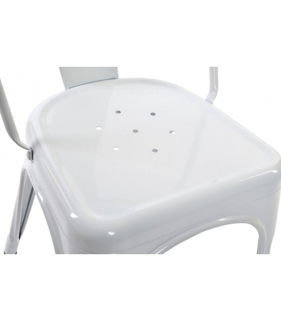 SILLA APILABLE 45 X 48 X 86 TRATAR METAL BLANCA