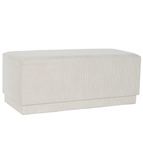 BANCO PIE DE CAMA 100 X 40 X 40 MLODA PANA BLANCO ROTO