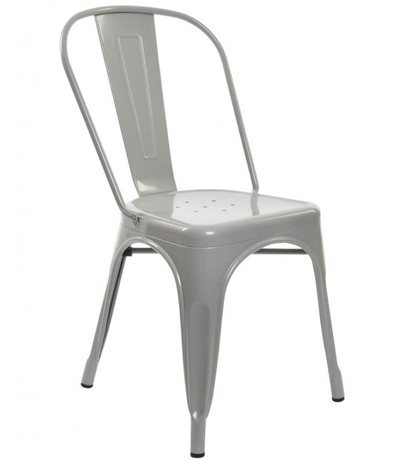 SILLA APILABLE 45 X 48 X 86 TRATAR METAL GRIS