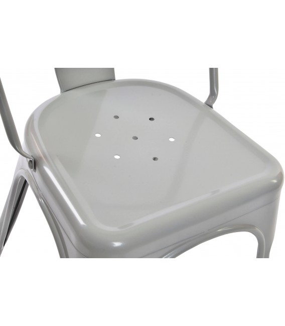 SILLA APILABLE 45 X 48 X 86 TRATAR METAL GRIS